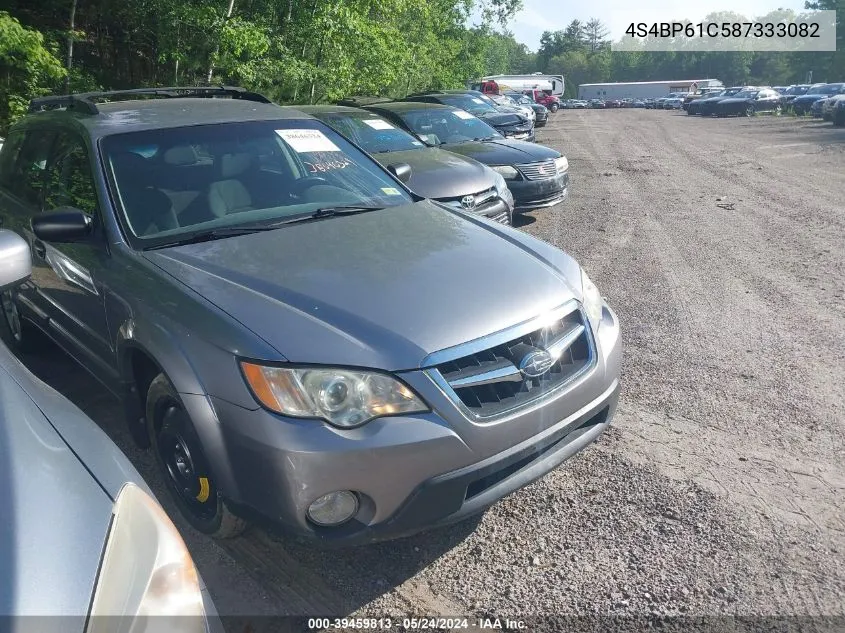 2008 Subaru Outback 2.5I/2.5I L.l. Bean Edition VIN: 4S4BP61C587333082 Lot: 39459813