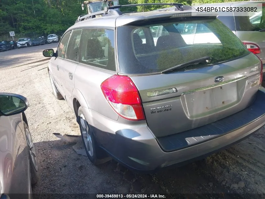 2008 Subaru Outback 2.5I/2.5I L.l. Bean Edition VIN: 4S4BP61C587333082 Lot: 39459813