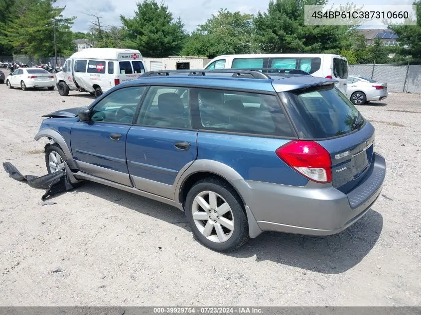 4S4BP61C387310660 2008 Subaru Outback 2.5I/2.5I L.l. Bean Edition