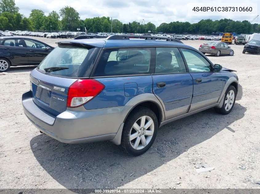 4S4BP61C387310660 2008 Subaru Outback 2.5I/2.5I L.l. Bean Edition