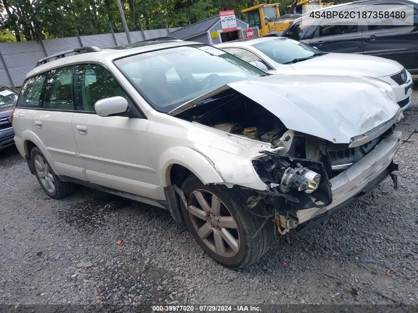 4S4BP62C187358480 2008 Subaru Outback 2.5I Limited