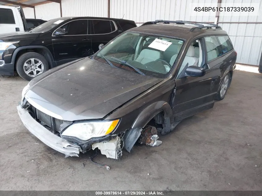 2008 Subaru Outback 2.5I/2.5I L.l. Bean Edition VIN: 4S4BP61C187339039 Lot: 39979614