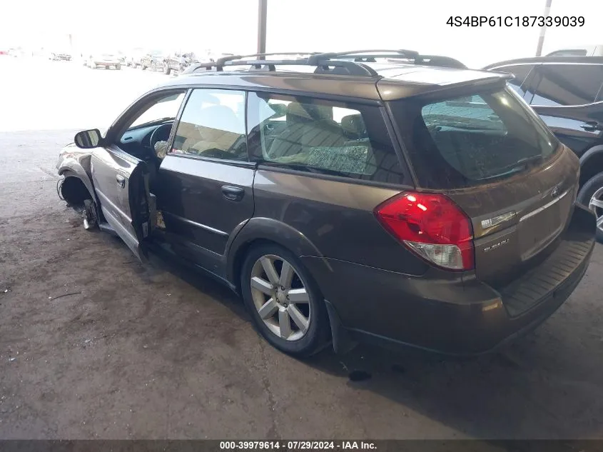 2008 Subaru Outback 2.5I/2.5I L.l. Bean Edition VIN: 4S4BP61C187339039 Lot: 39979614