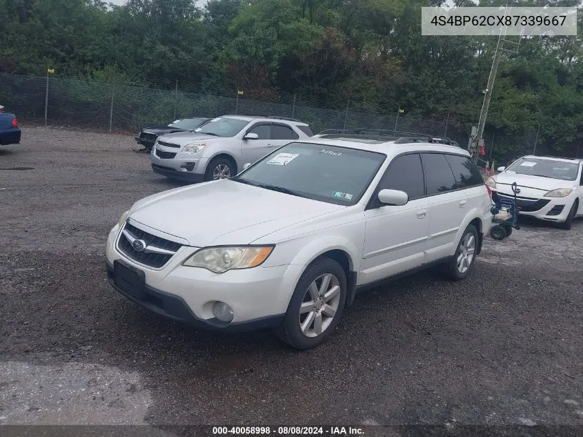 2008 Subaru Outback 2.5I Limited/2.5I Limited L.l. Bean Edition VIN: 4S4BP62CX87339667 Lot: 40058998