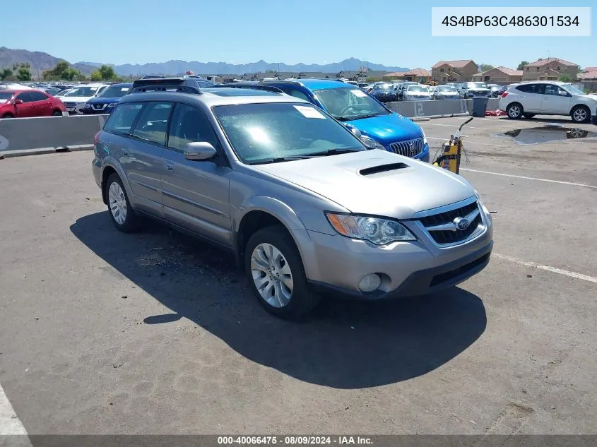 2008 Subaru Outback 2.5Xt Limited VIN: 4S4BP63C486301534 Lot: 40066475