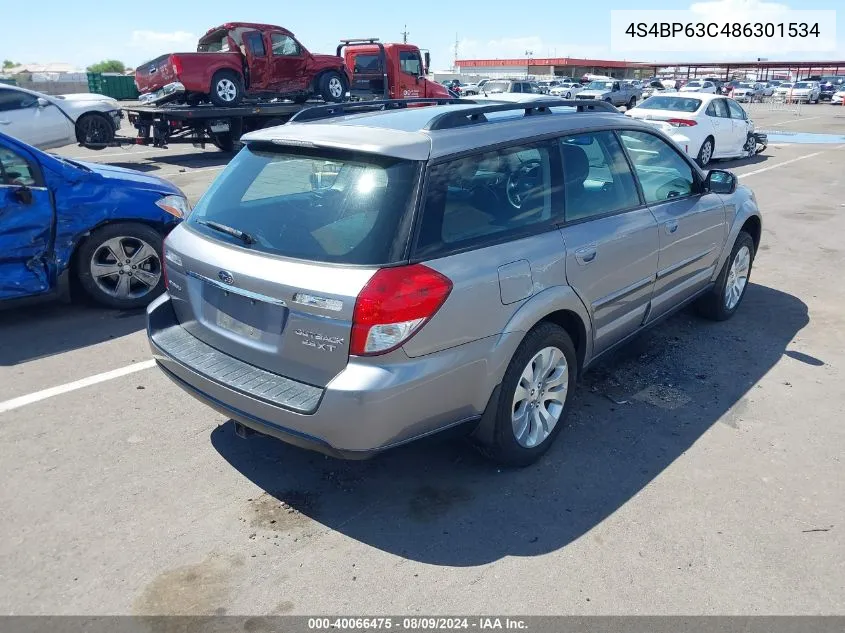 2008 Subaru Outback 2.5Xt Limited VIN: 4S4BP63C486301534 Lot: 40066475