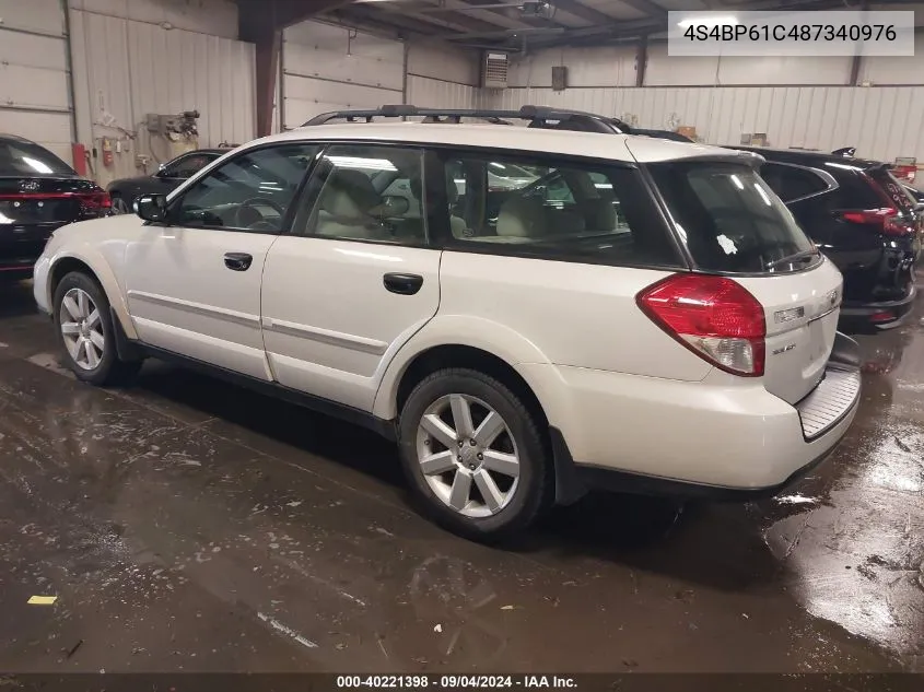 4S4BP61C487340976 2008 Subaru Outback 2.5I/2.5I L.l. Bean Edition