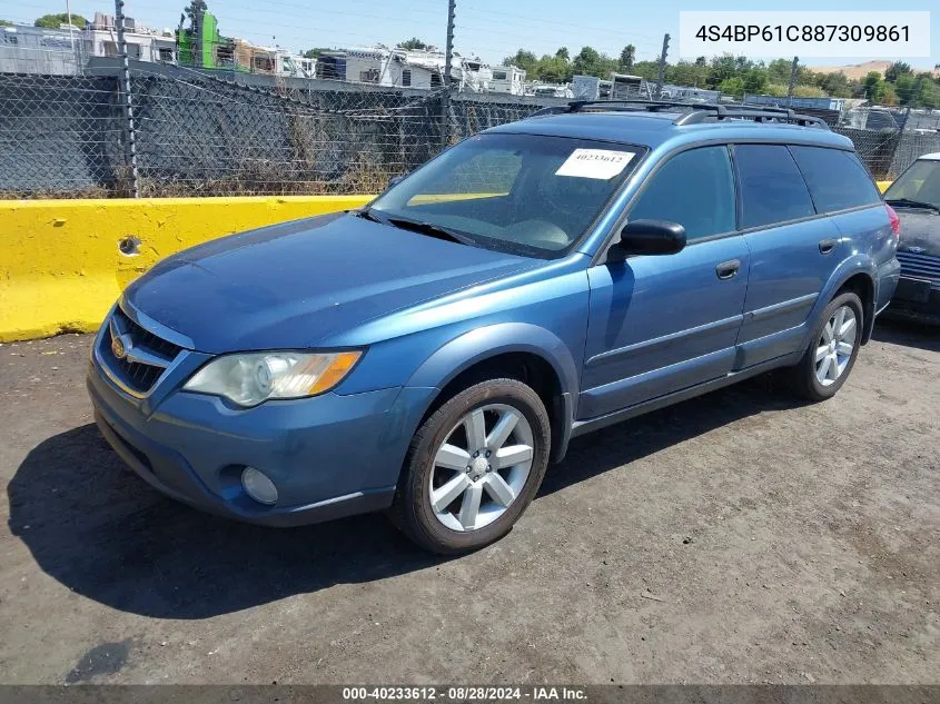 4S4BP61C887309861 2008 Subaru Outback 2.5I/2.5I L.l. Bean Edition