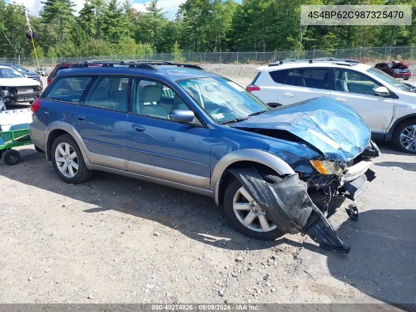 2008 Subaru Outback 2.5I Limited/2.5I Limited L.l. Bean Edition VIN: 4S4BP62C987325470 Lot: 40274826