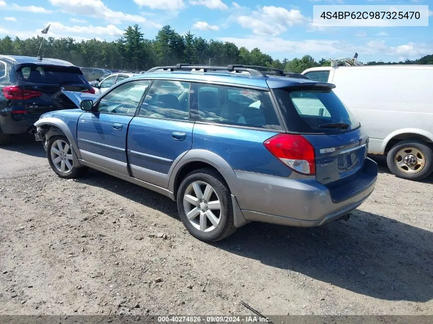 2008 Subaru Outback 2.5I Limited/2.5I Limited L.l. Bean Edition VIN: 4S4BP62C987325470 Lot: 40274826