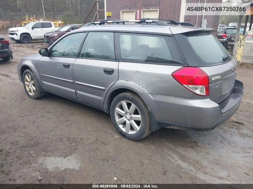 4S4BP61CX87350766 2008 Subaru Outback 2.5I/2.5I L.l. Bean Edition