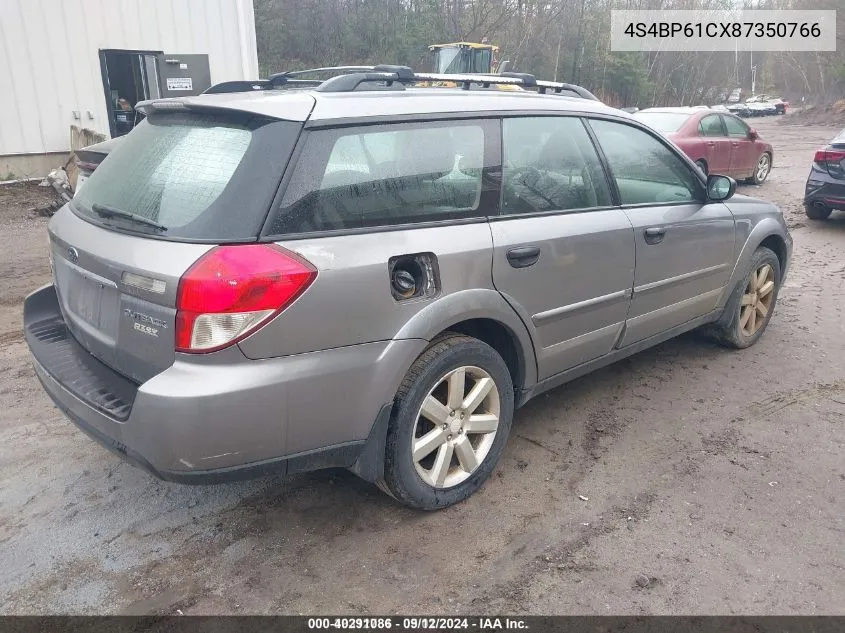 4S4BP61CX87350766 2008 Subaru Outback 2.5I/2.5I L.l. Bean Edition