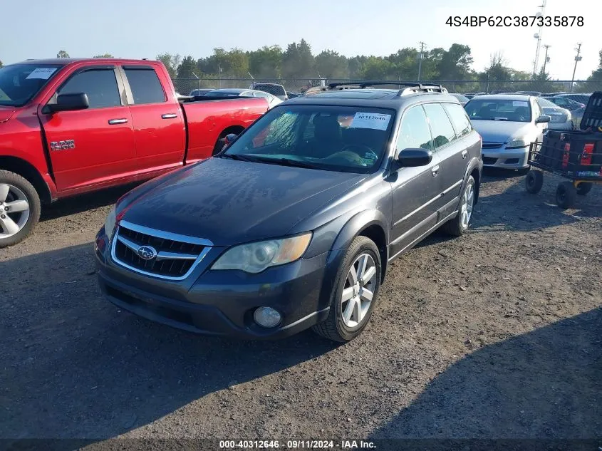 2008 Subaru Outback 2.5I Limited/2.5I Limited L.l. Bean Edition VIN: 4S4BP62C387335878 Lot: 40312646