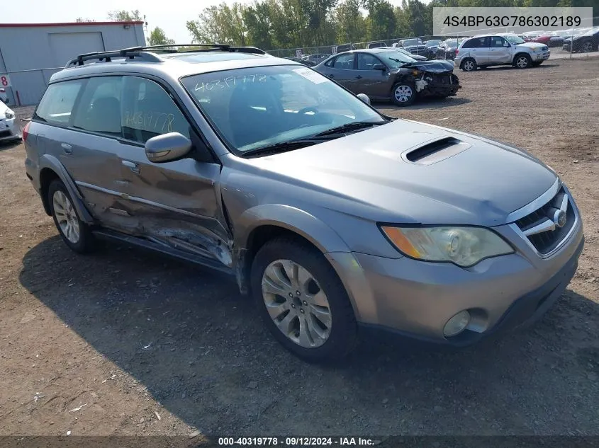 4S4BP63C786302189 2008 Subaru Outback 2.5Xt Limited