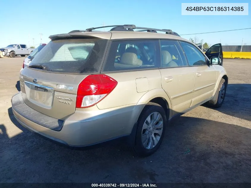 4S4BP63C186314385 2008 Subaru Outback 2.5Xt Limited