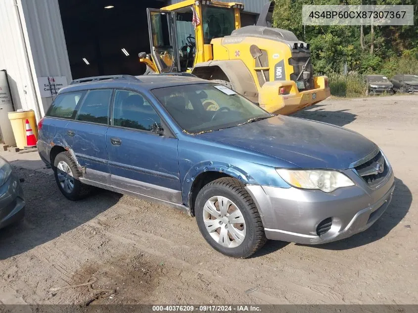 4S4BP60CX87307367 2008 Subaru Outback