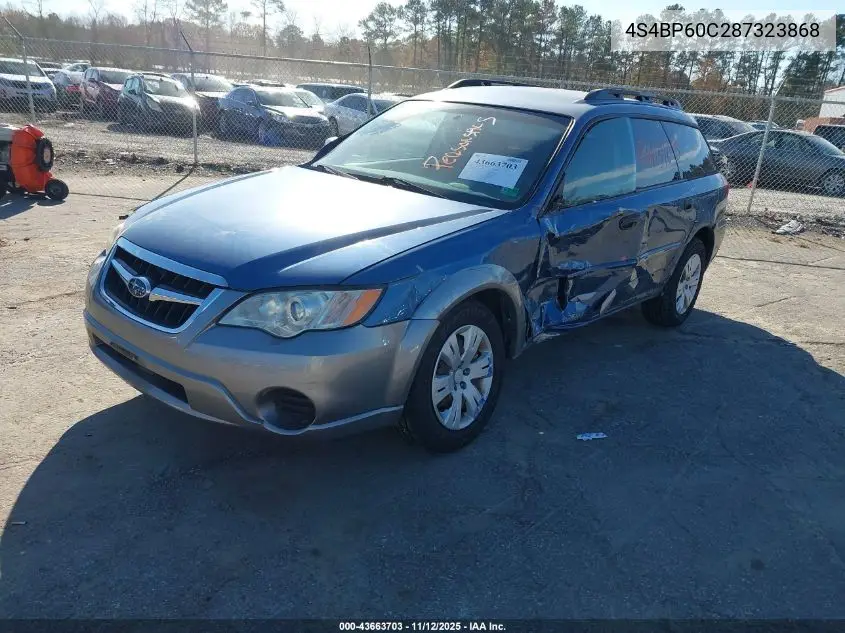 4S4BP60C287323868 2008 Subaru Outback