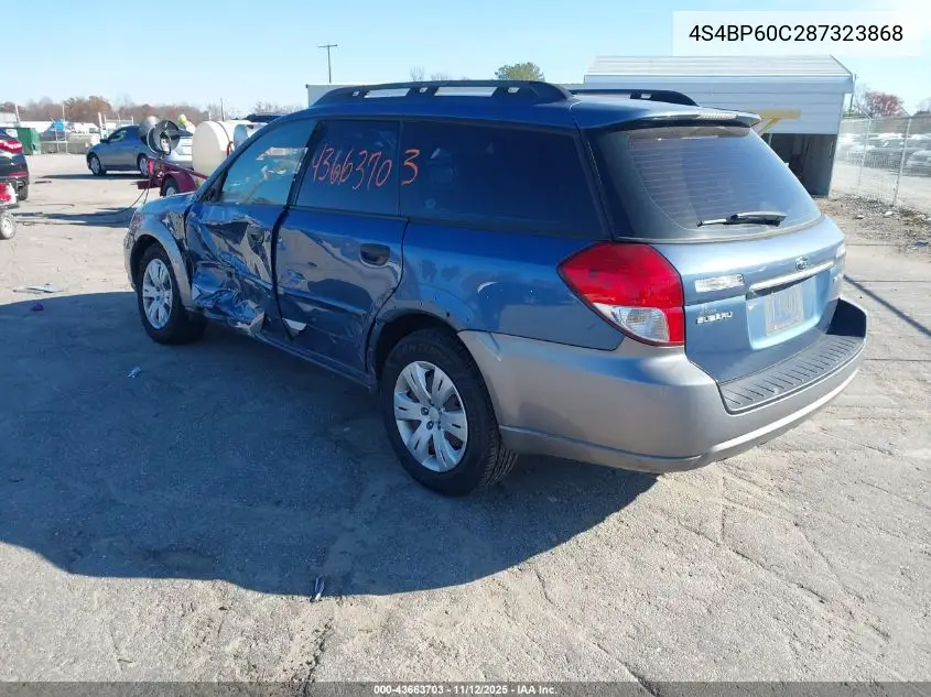 4S4BP60C287323868 2008 Subaru Outback