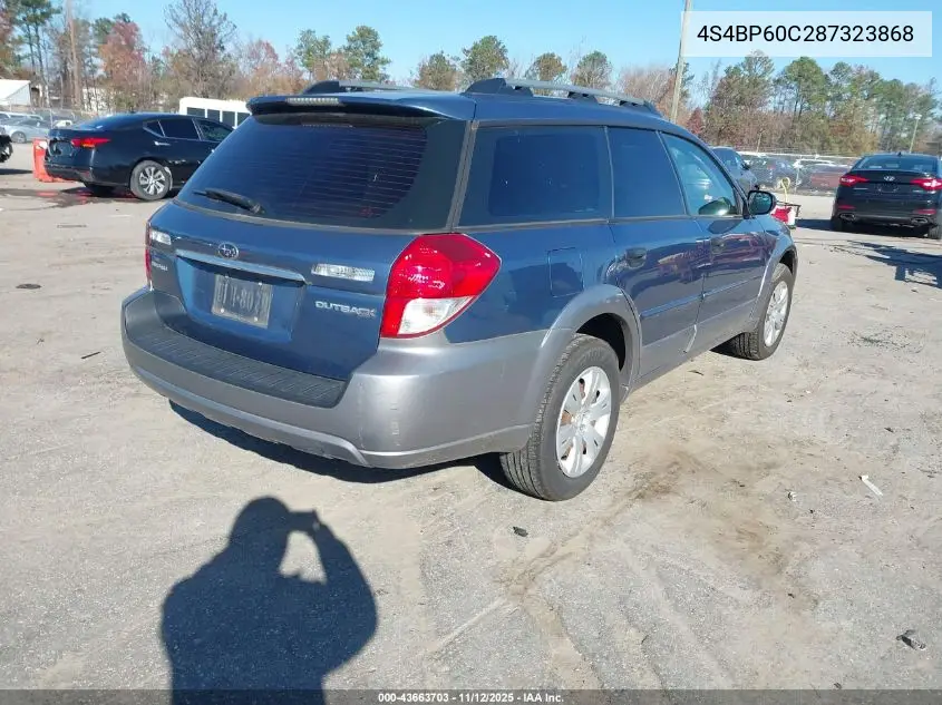 4S4BP60C287323868 2008 Subaru Outback