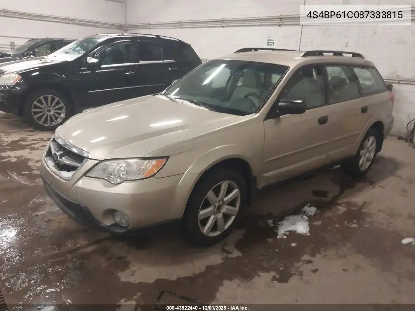 4S4BP61C087333815 2008 Subaru Outback 2.5I/2.5I L.l. Bean Edition