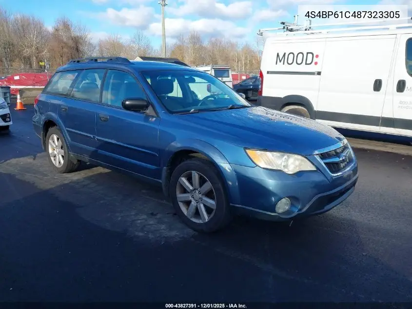 4S4BP61C487323305 2008 Subaru Outback 2.5I/2.5I L.l. Bean Edition
