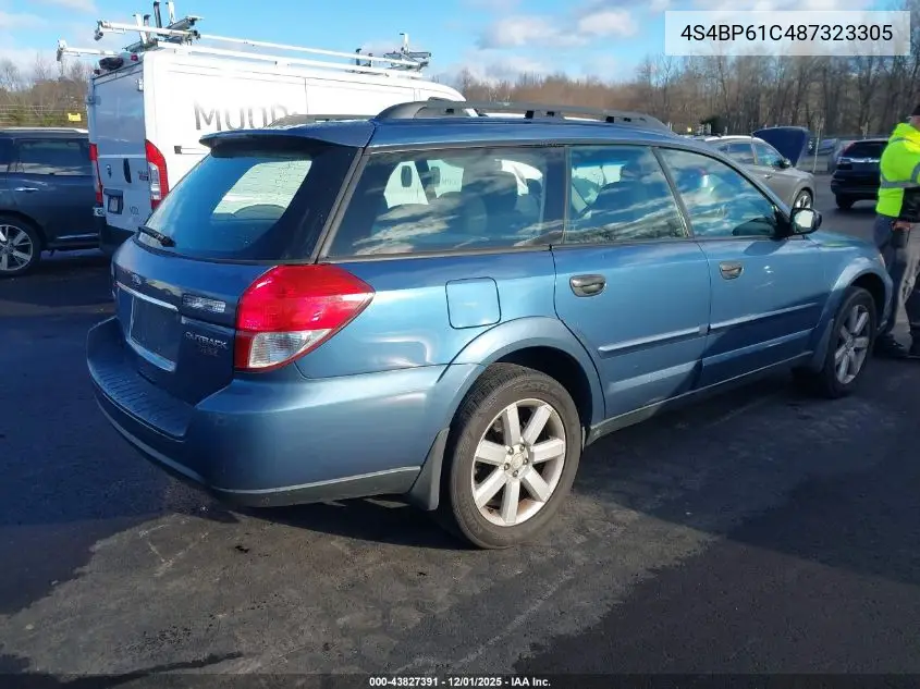 4S4BP61C487323305 2008 Subaru Outback 2.5I/2.5I L.l. Bean Edition