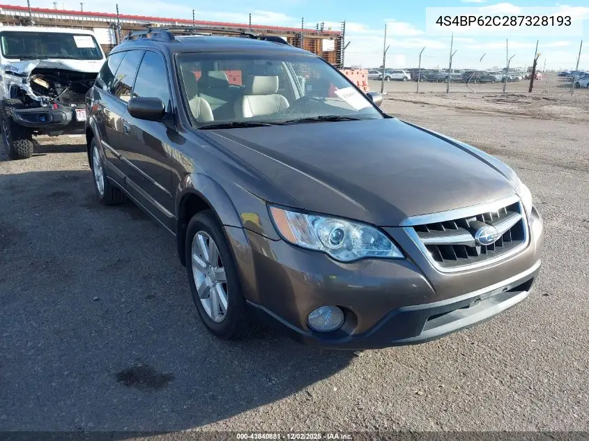 4S4BP62C287328193 2008 Subaru Outback 2.5I Limited/2.5I Limited L.l. Bean Edition