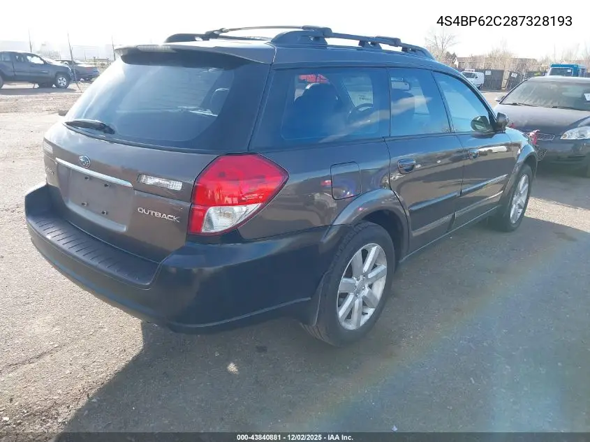 4S4BP62C287328193 2008 Subaru Outback 2.5I Limited/2.5I Limited L.l. Bean Edition