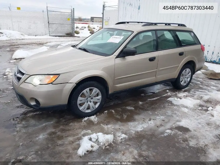 4S4BP60C787303440 2008 Subaru Outback