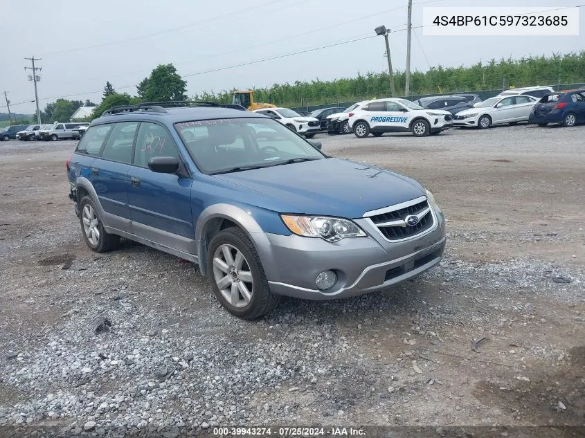 2009 Subaru Outback 2.5I VIN: 4S4BP61C597323685 Lot: 39943274