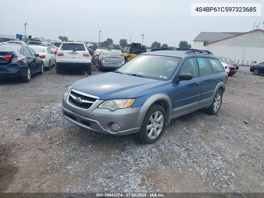 2009 Subaru Outback 2.5I VIN: 4S4BP61C597323685 Lot: 39943274