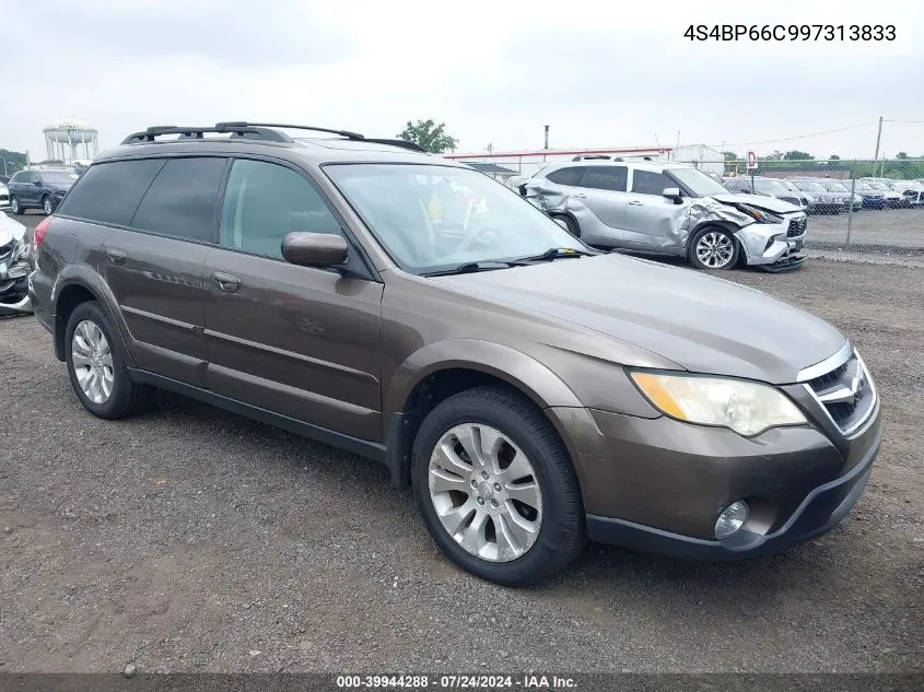 2009 Subaru Outback 2.5I Limited VIN: 4S4BP66C997313833 Lot: 39944288