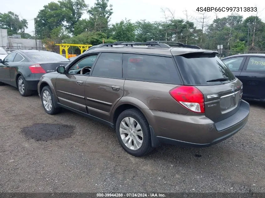 4S4BP66C997313833 2009 Subaru Outback 2.5I Limited