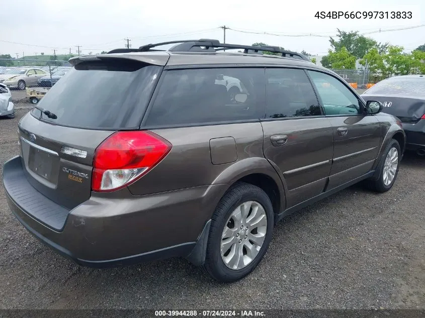 2009 Subaru Outback 2.5I Limited VIN: 4S4BP66C997313833 Lot: 39944288