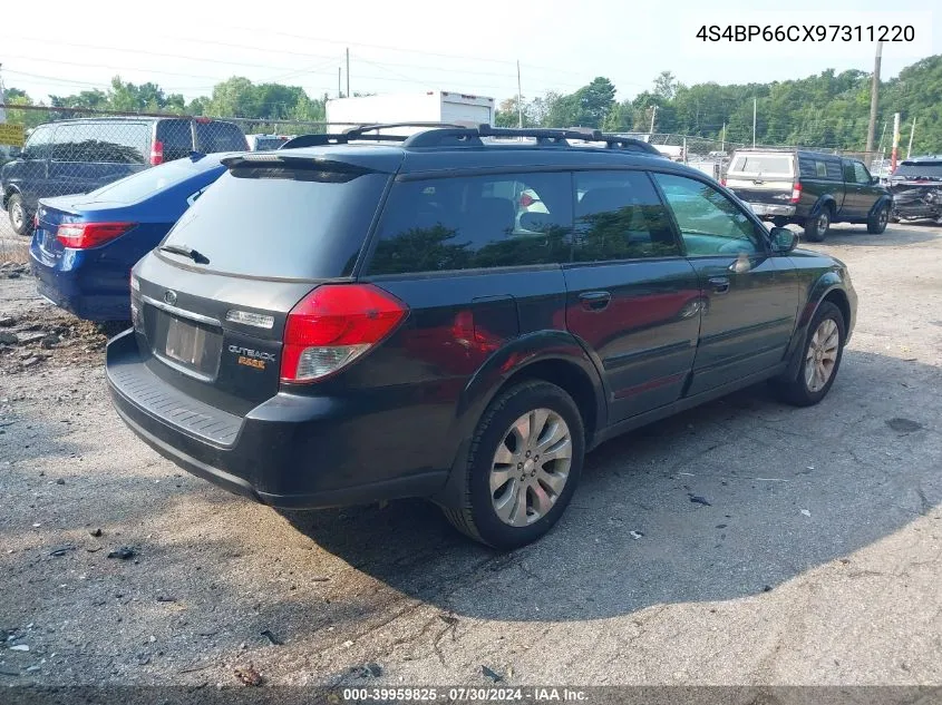 2009 Subaru Outback 2.5I Limited VIN: 4S4BP66CX97311220 Lot: 39959825