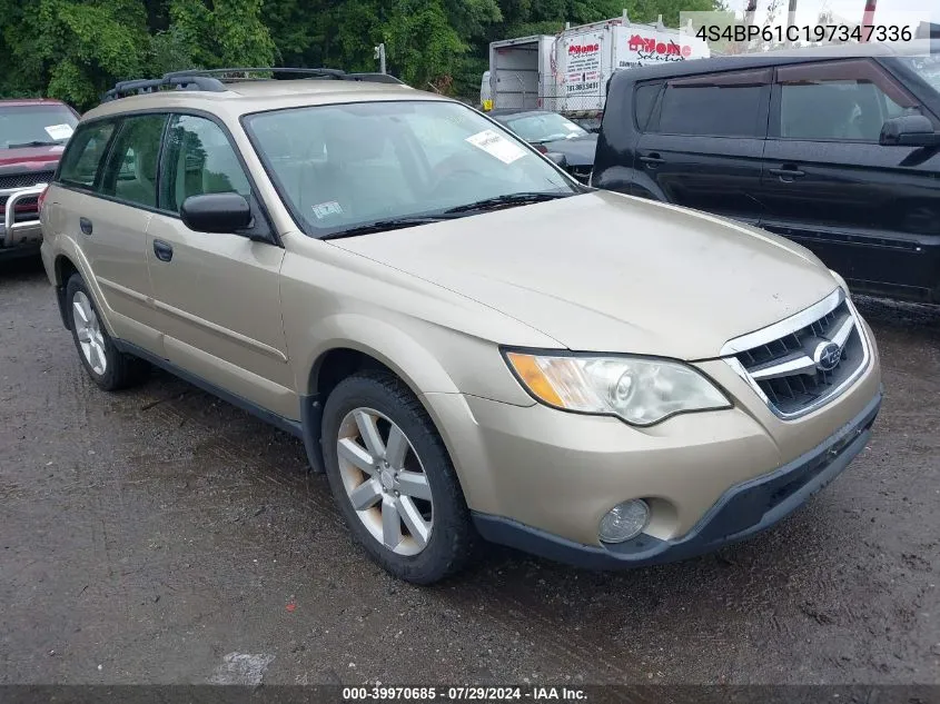 2009 Subaru Outback 2.5I VIN: 4S4BP61C197347336 Lot: 39970685