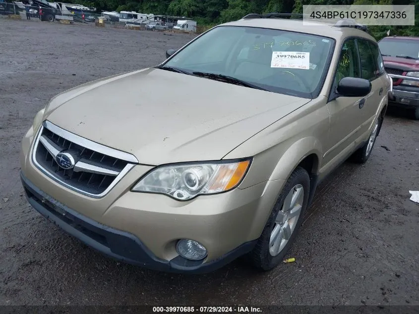 4S4BP61C197347336 2009 Subaru Outback 2.5I