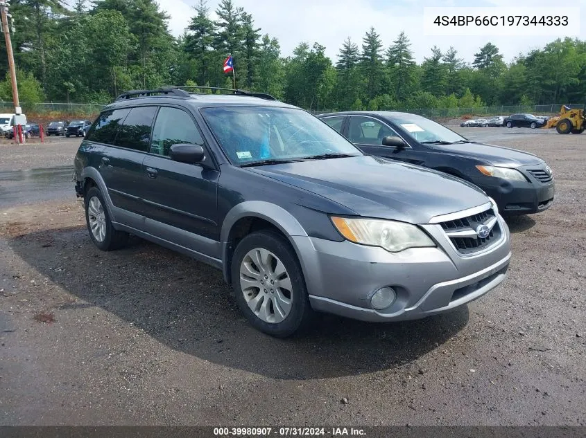 2009 Subaru Outback 2.5I Limited VIN: 4S4BP66C197344333 Lot: 39980907