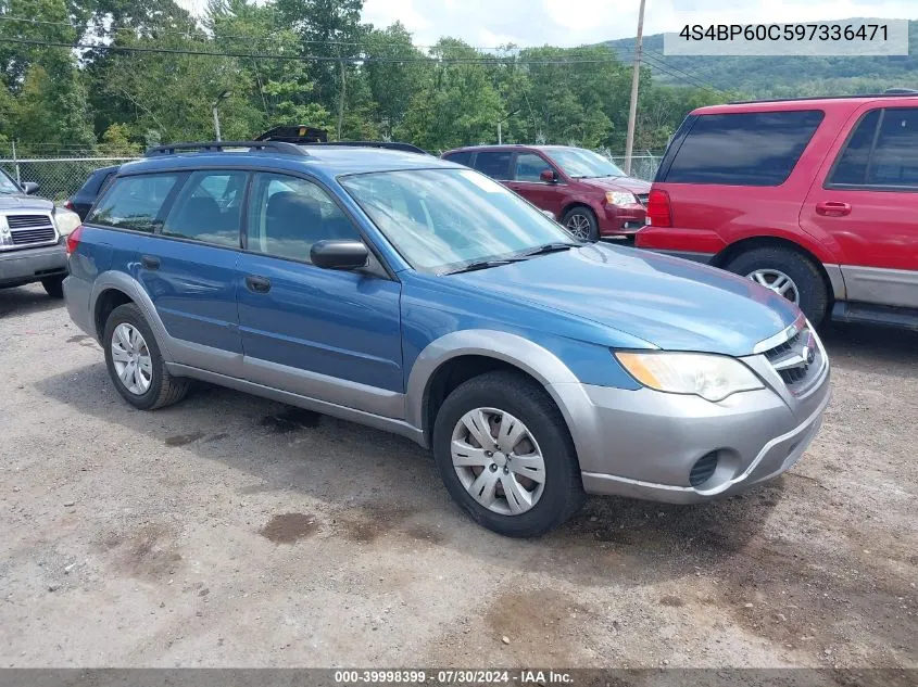 2009 Subaru Outback 2.5I VIN: 4S4BP60C597336471 Lot: 39998399