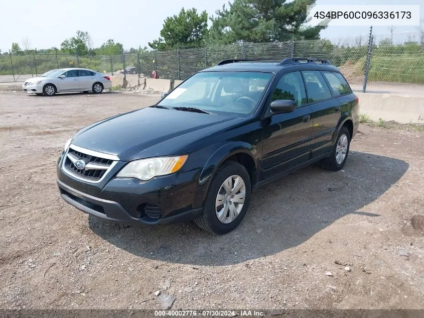 2009 Subaru Outback 2.5I VIN: 4S4BP60C096336173 Lot: 40002776