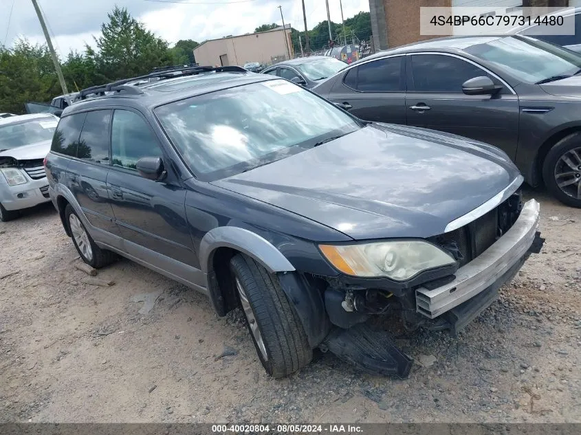 4S4BP66C797314480 2009 Subaru Outback 2.5I Limited