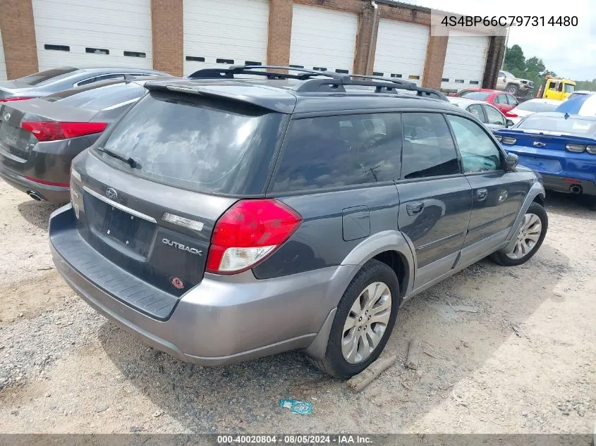 4S4BP66C797314480 2009 Subaru Outback 2.5I Limited