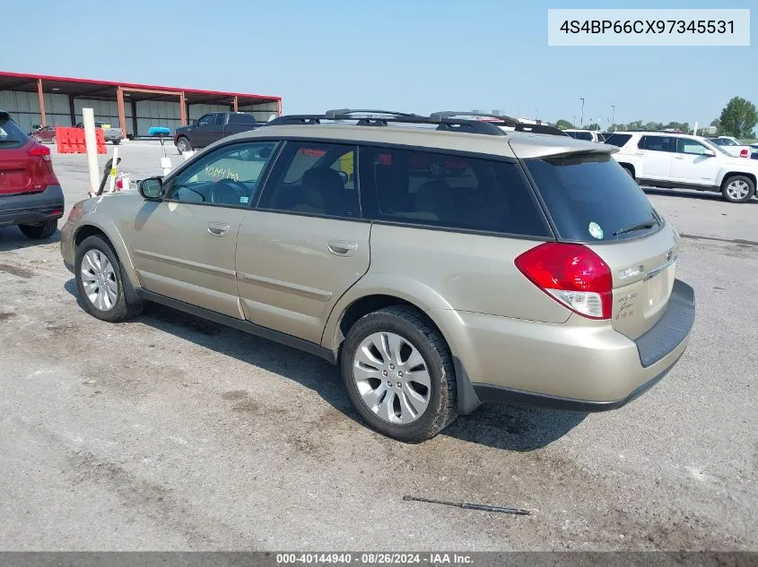 4S4BP66CX97345531 2009 Subaru Outback 2.5I Limited