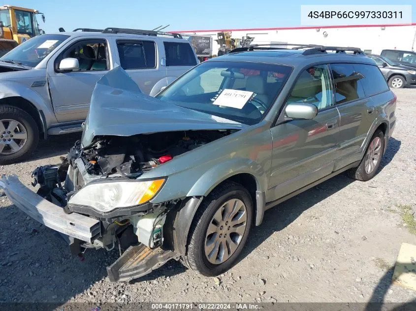 2009 Subaru Outback 2.5I Limited VIN: 4S4BP66C997330311 Lot: 40171791