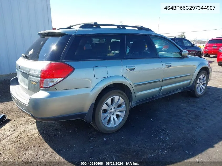 4S4BP66C297344907 2009 Subaru Outback 2.5I Limited