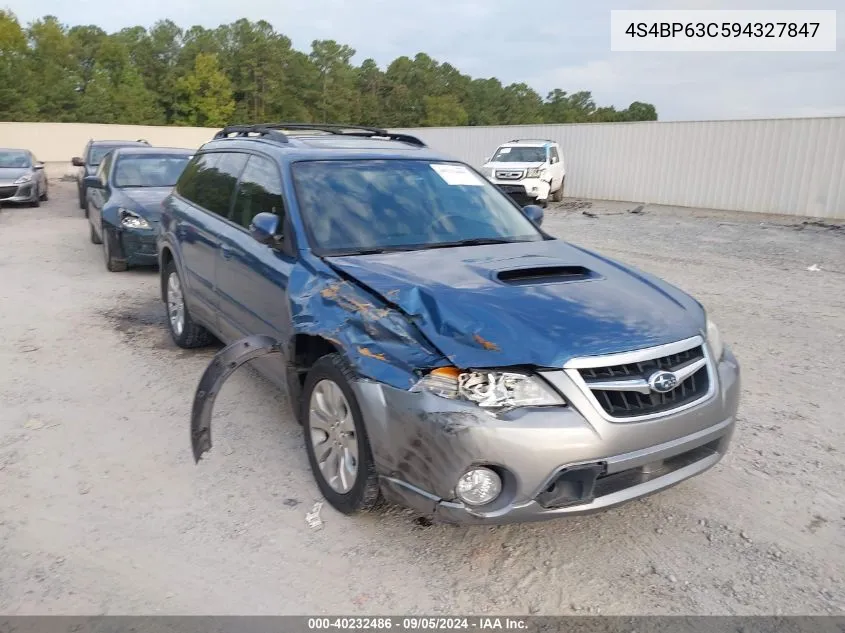 2009 Subaru Outback 2.5Xt Limited VIN: 4S4BP63C594327847 Lot: 40232486