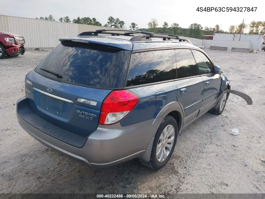 2009 Subaru Outback 2.5Xt Limited VIN: 4S4BP63C594327847 Lot: 40232486