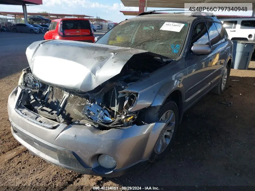 2009 Subaru Outback 2.5I Limited VIN: 4S4BP66C797340948 Lot: 40234051