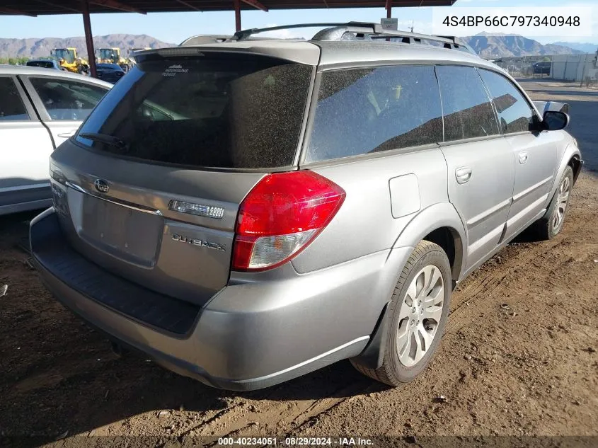 2009 Subaru Outback 2.5I Limited VIN: 4S4BP66C797340948 Lot: 40234051