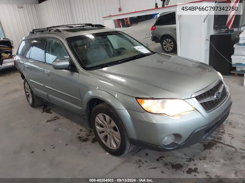 2009 Subaru Outback 2.5I Limited VIN: 4S4BP66C797342750 Lot: 40254503